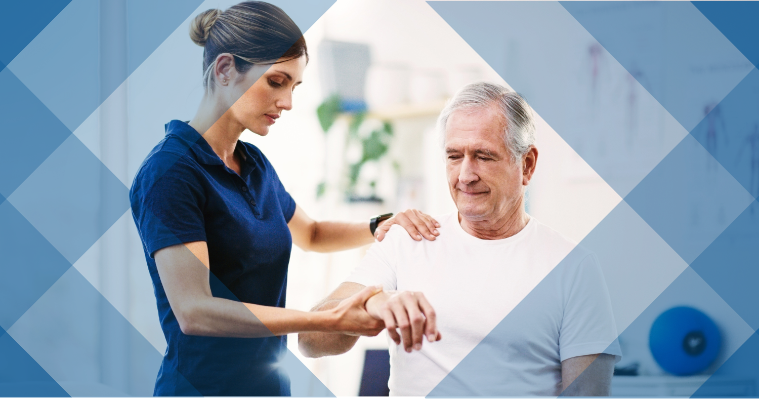 Nurse helping patient