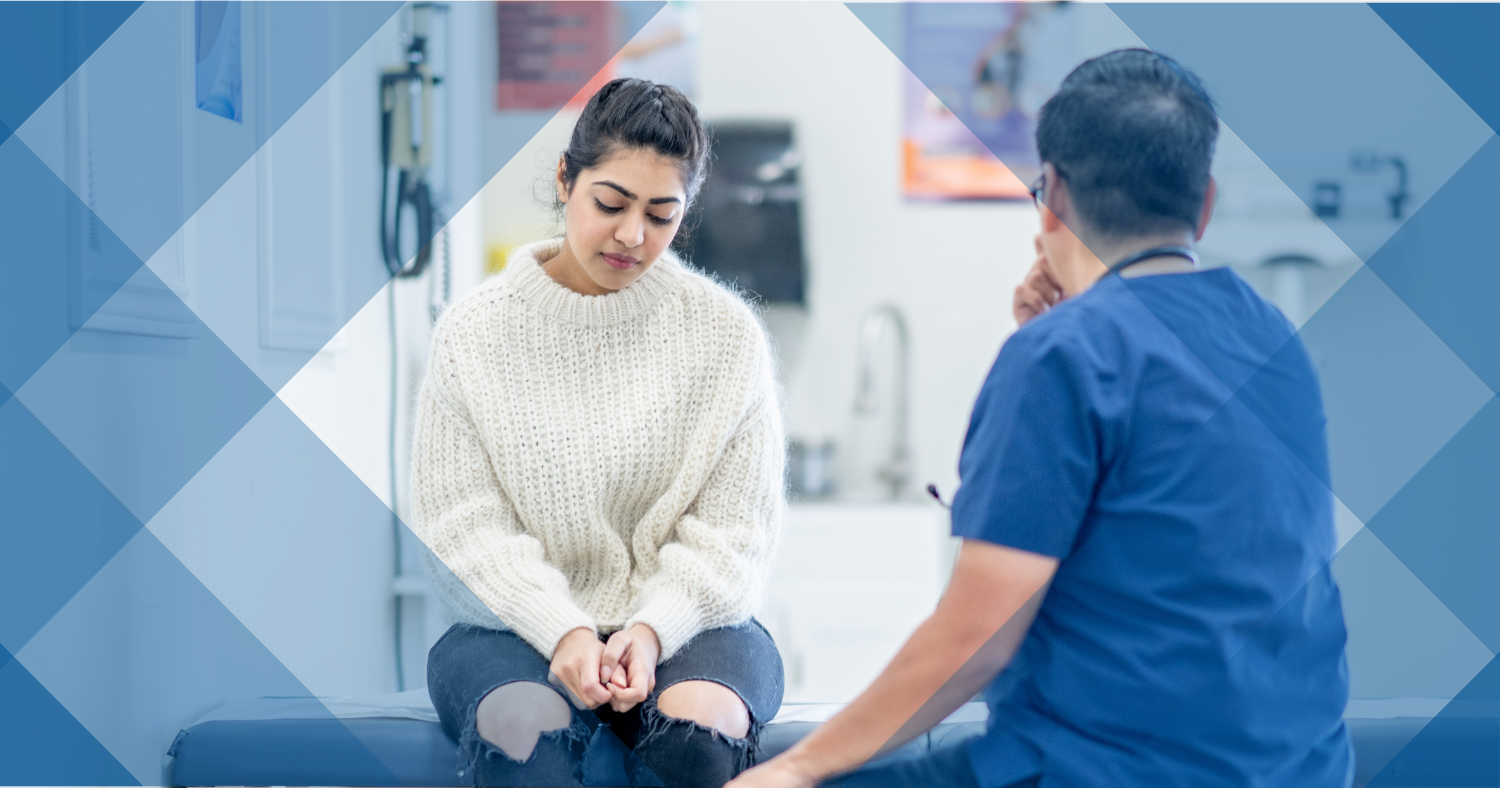 Doctor talking to a patient 